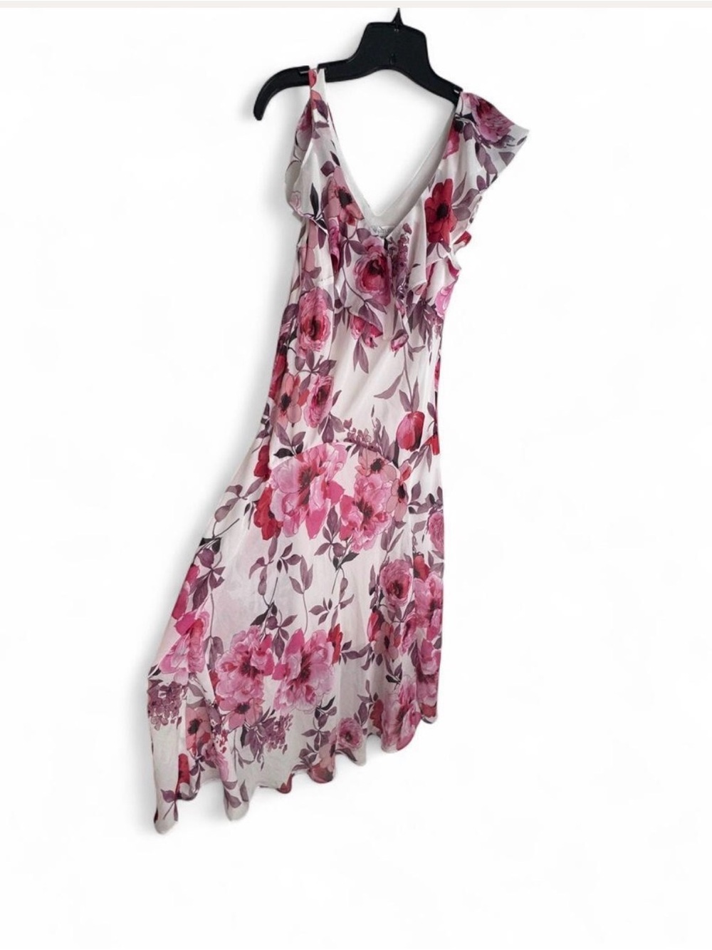 Robbie Bee Floral Chiffon Dress Size 10 - Picture 6 of 7